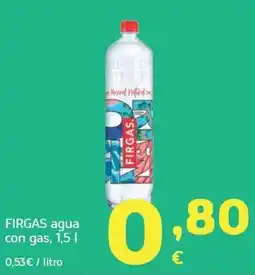 HiperDino Firgas agua con gas oferta