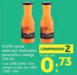 HiperDino Juver nectar seleccion melocoton, pera-pina o mango oferta