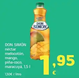 HiperDino Don Simón néctar melocotón, mango, piña-coco, maracuyá oferta