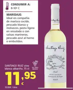 HiperDino Santiago Ruiz vino blanco albariño oferta