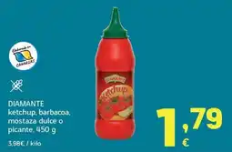 HiperDino Diamante ketchup, barbacoa, mostaza dulce o picante oferta