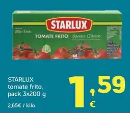 HiperDino Starlux tomate frito oferta