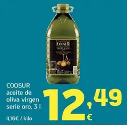 HiperDino Coosur aceite de oliva virgen serie oro oferta