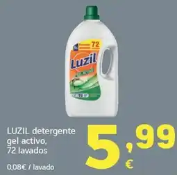 HiperDino Luzil detergente gel activo oferta