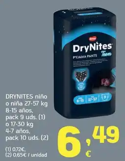 HiperDino DryNites pyjama pants teen oferta