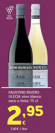 HiperDino Faustino rivero ulecia vino blanco seco o tinto oferta
