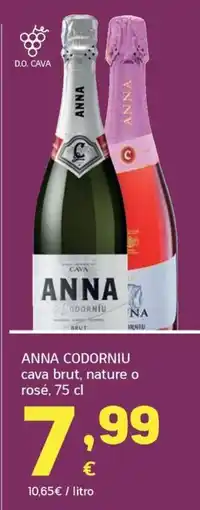 HiperDino Anna cava brut, nature o rosé oferta
