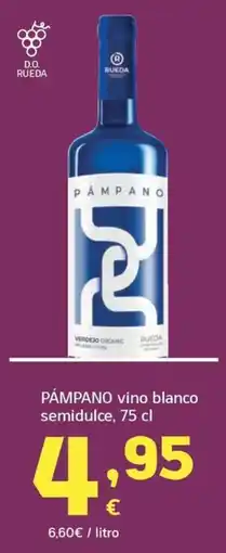 HiperDino Pámpano vino blanco semidulce oferta