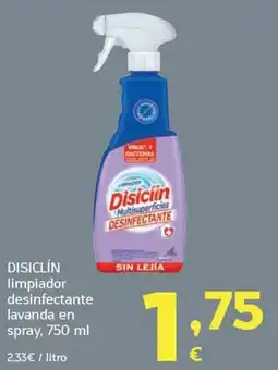 HiperDino Disiclin limpiador desinfectante lavanda en spray oferta