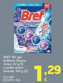 HiperDino Bref wc gel brillante oferta