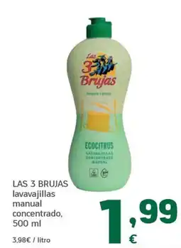 HiperDino Las 3 Brujas lavavajillas manual concentrado oferta