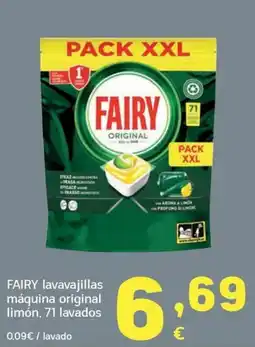 HiperDino Fairy lavavajillas máquina original limón oferta