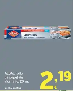 HiperDino Albal rollo de papel de aluminio oferta