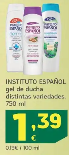 HiperDino Instituto Español gel de ducha oferta