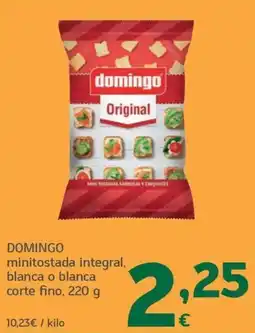 HiperDino domingo minitostada integral oferta