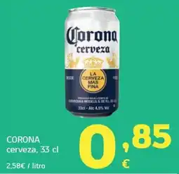 HiperDino corona cerveza oferta