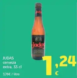 HiperDino Judas cerveza extra oferta