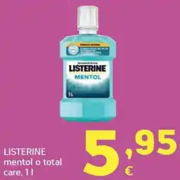 HiperDino listerine mentol o total care oferta