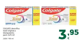 HiperDino Colgate dentífrico total original o blanqueante oferta