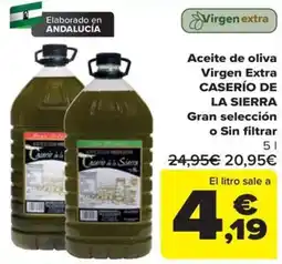 Carrefour Caserío de la Sierra Aceite de oliva Virgen Extra oferta