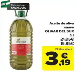 Carrefour Olivar del sur aceite de oliva suave oferta