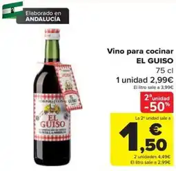 Carrefour El Guiso vino para cocinar oferta