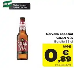 Carrefour Gran Vía cerveza especial oferta