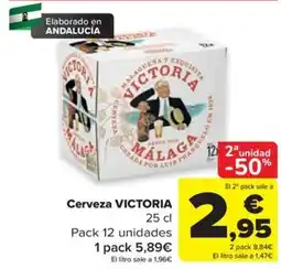 Carrefour Cerveza Victoria oferta