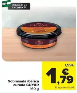 Carrefour Cuyar sobrasada ibérica curada oferta