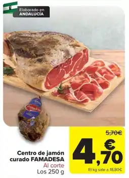 Carrefour Famadesa centro de jamón curado oferta