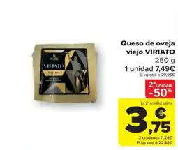 Carrefour Viriato queso de oveja viejo oferta
