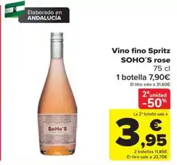 Carrefour SoHo'S vino fino Spritz oferta