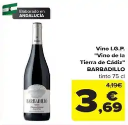 Carrefour Barbadillo vino de la tierra de cádiz oferta