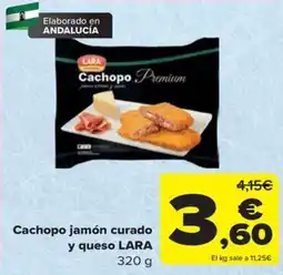Carrefour Lara cachopo jamón curado y queso oferta