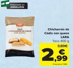 Carrefour Lara chicharrón de cádiz con queso oferta