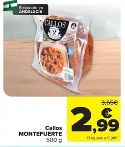Carrefour Callos Montefuerte oferta