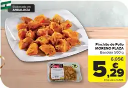 Carrefour Moreno Plaza pinchito de pollo oferta