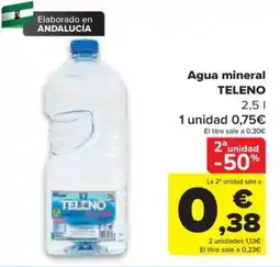 Carrefour Agua mineral TELENO oferta