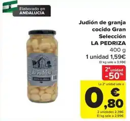 Carrefour La Pedriza judión de granja cocido gran selección oferta