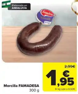 Carrefour Famadesa morcilla oferta