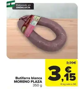 Carrefour Moreno Plaza butifarra blanca oferta