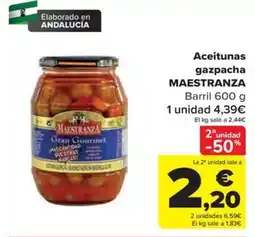 Carrefour Maestranza aceitunas gazpacha oferta