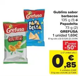 Carrefour Grefusa gublins sabor barbacoa oferta