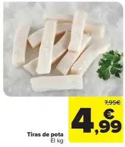 Carrefour Tiras de pota oferta