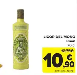 Carrefour Licor del Mono limón oferta