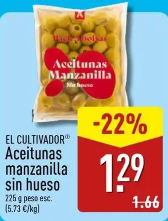 El cultivador aceitunas manzanilla sin hueso
