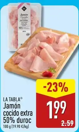 ALDI La tabla jamón cocido extra oferta