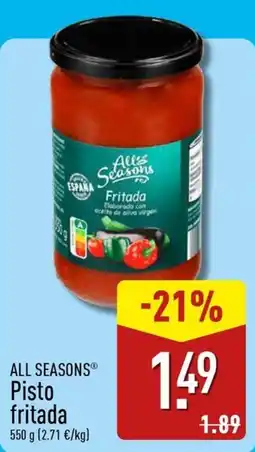 ALDI All Seasons Pisto fritada oferta