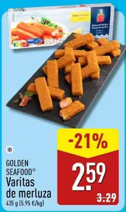 ALDI Golden Seafood varitas de merluza oferta