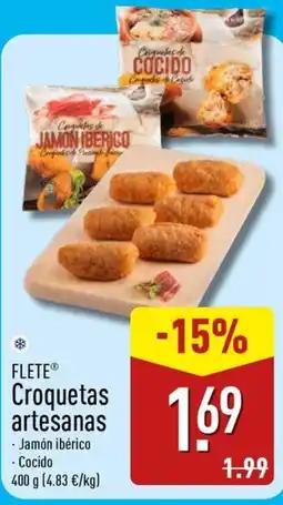ALDI Flete croquetas artesanas oferta